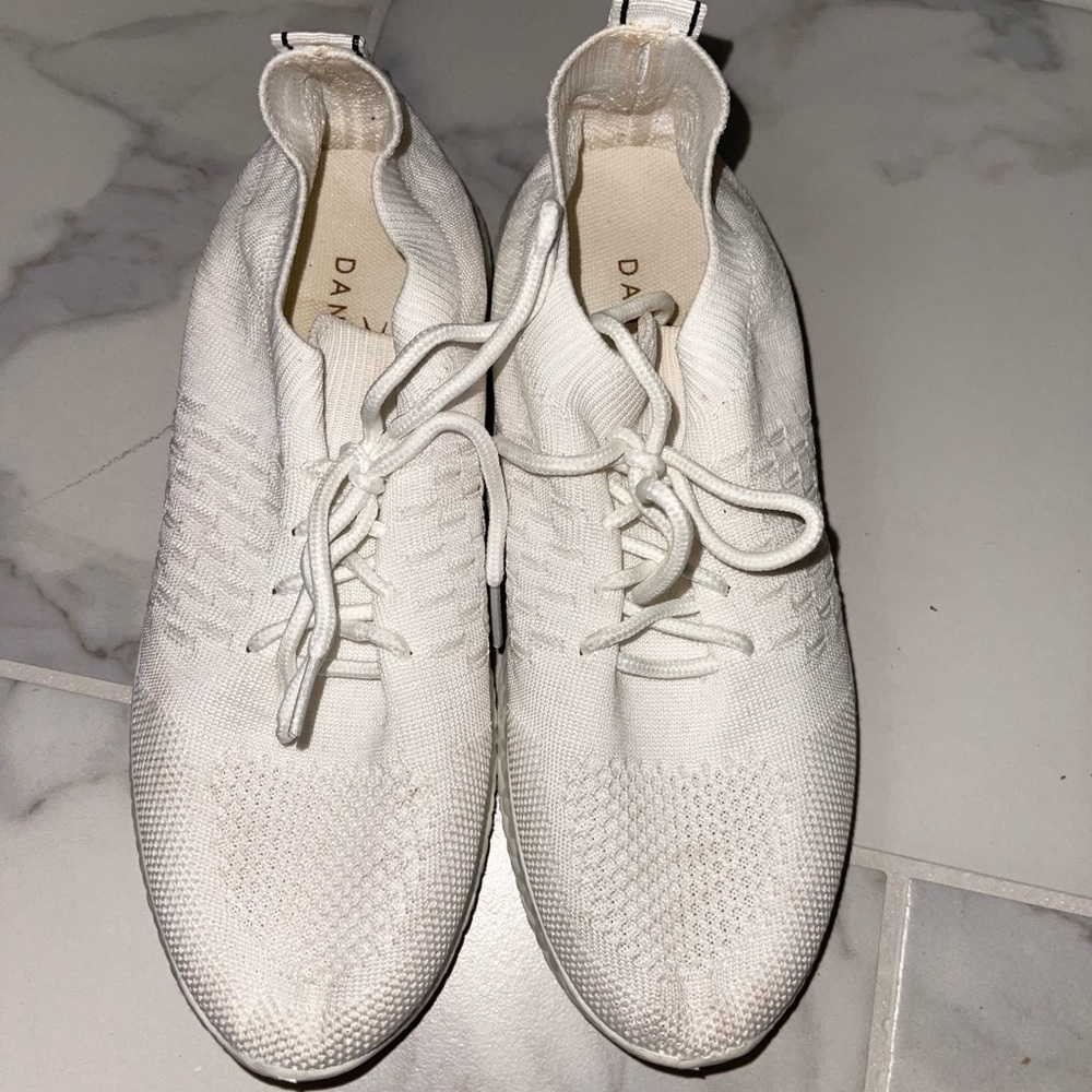White Danskin tennis shoes